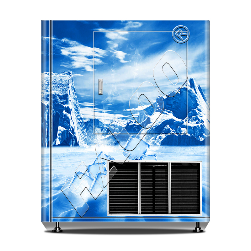 Haloo Auto Bagging Ice Maker Vending Machine Ice Cube Automatic Vending ...