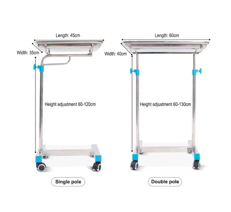 Adjustable Hospital Bed Mayo Trolleywith Custom Services 5