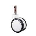 White And Grey Color Pp 5 Inch Central Lock Medical Equipment Wheel Castor 1