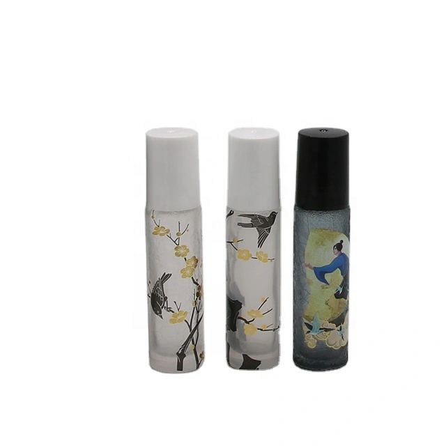 Luxury Round Attar Perfume Bottle with Roller Ball Dropper Sealing 1