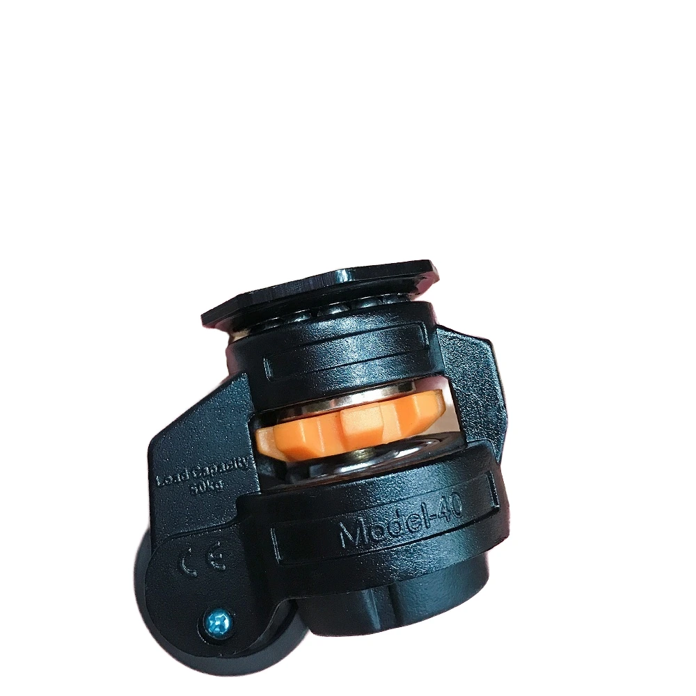 Caster Wheel For Cabinet Color Leveling Adjustable 50kgs Heavy Duty Nylon Small Black Swivel Nylon Wheels Oem 1