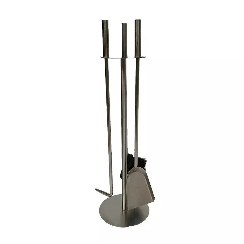 FT023 Wrought Stainless Steel Fireplace Tool Outdoor Indoor Use Fireplace Tool Set For Wholesales Fireplace 2