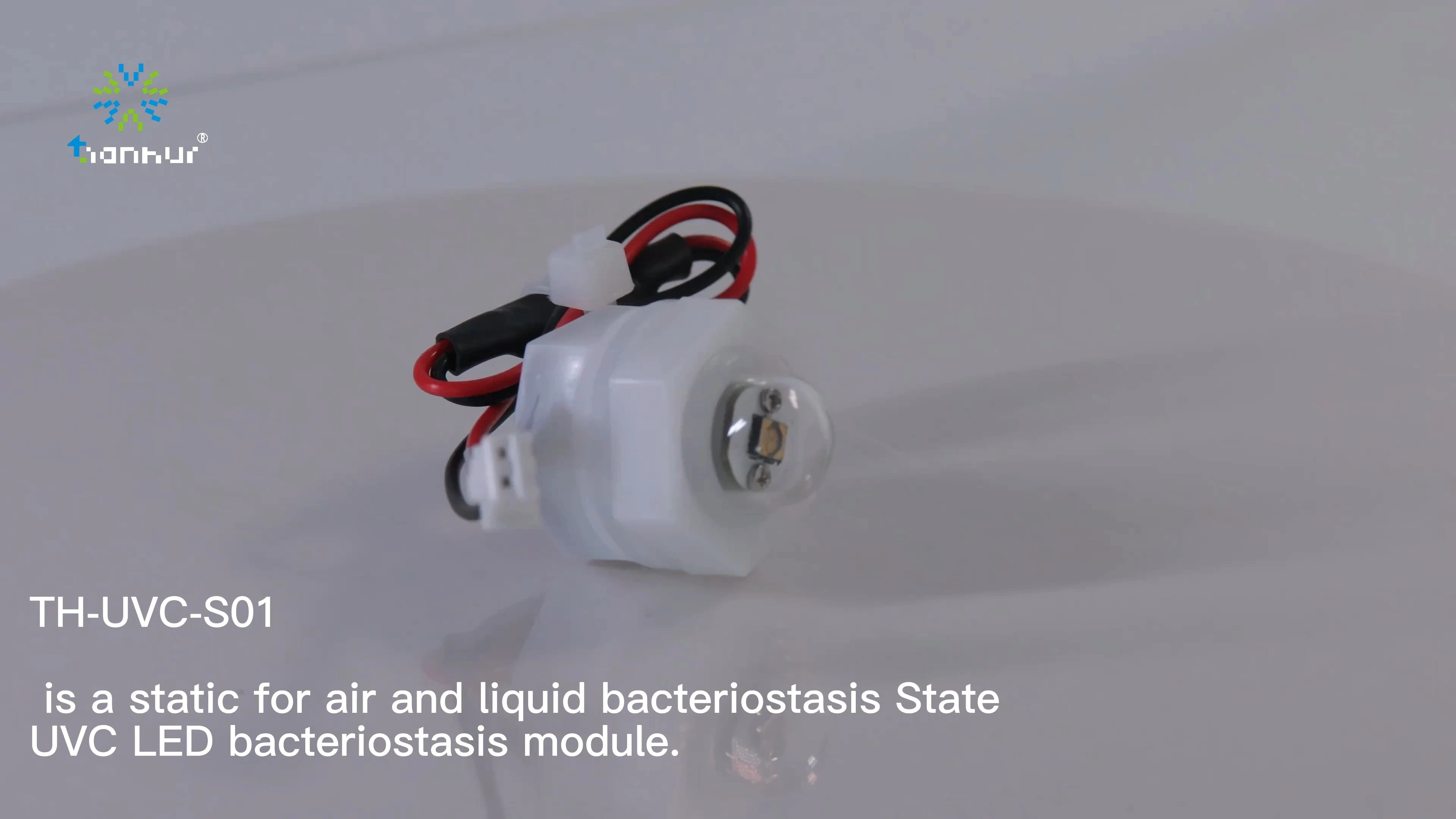 UVC ki ap dirije estatik bakteriostatik modil TH-UVC-S01 260nm a 280nm pou machin bwè Lce machin lè imidite lè purifikateur aromaterapi machin bèt kay dlo dispenser machin alave 1