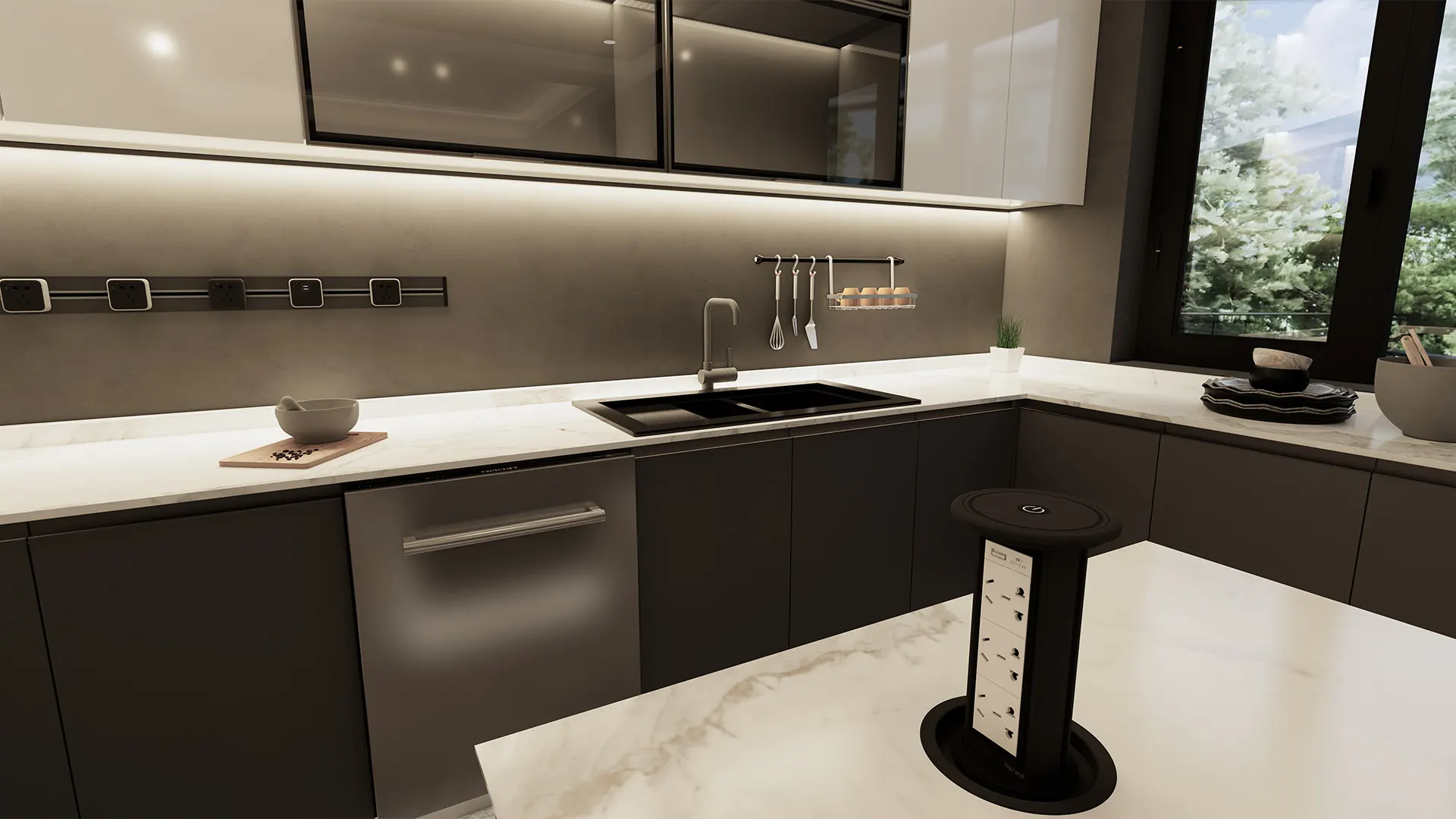 Texa minimalist modern kitchen cabinet Bk Ciandre 5