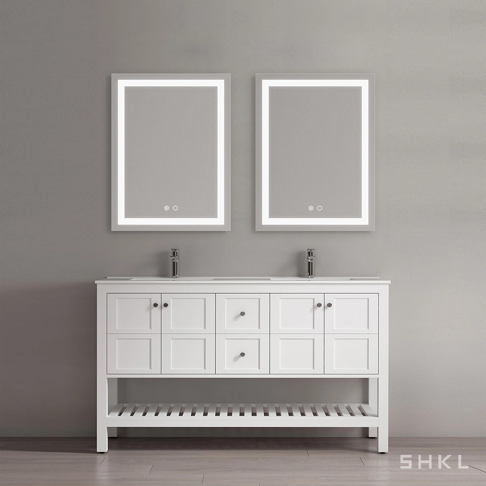 Wholesale White Floor Standing Bathroom Vanity Units With Basin SHKL BV814 1