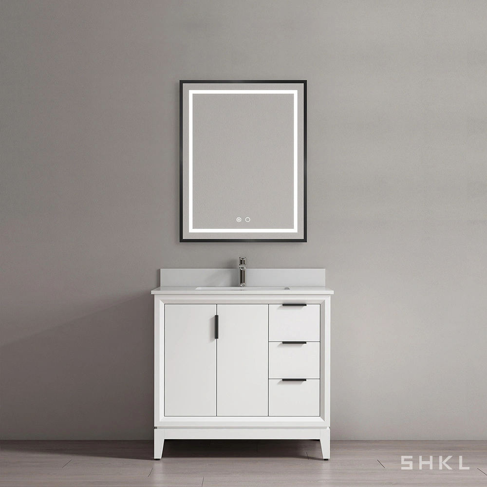 White Freestanding Bathroom Cabinet Distributor SHKL BV825 3