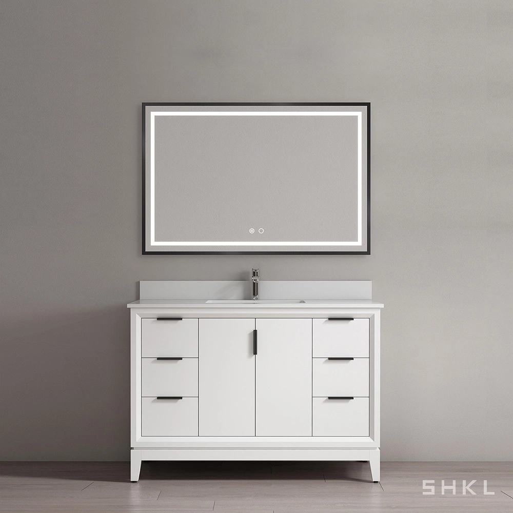 White Freestanding Bathroom Cabinet Distributor SHKL BV825 2