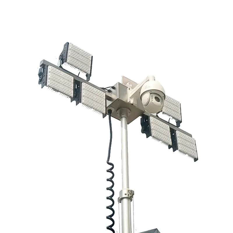 BIGLUX Brand 6 × 100W LED 60A MPPT Mobile Solar Power Trailer 4 × 460W Factory 3