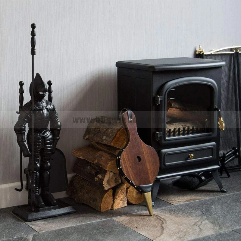 FT031 Dark Knight Fireplace Tool Set Black Cast Iron 2