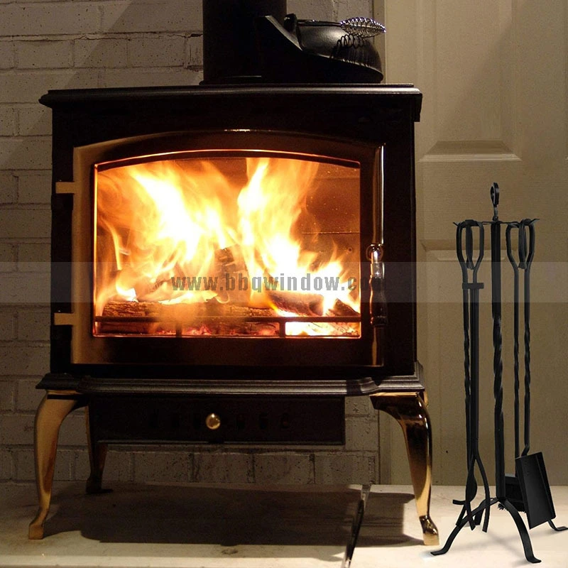FT033 Fireplace Tool Set Elegant Design Twisted Rob Light Weight 5
