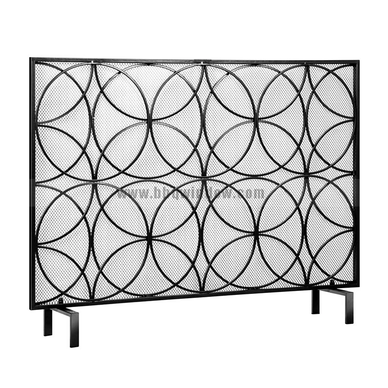 FS009-1 Fireplace Screen Gold Color 1
