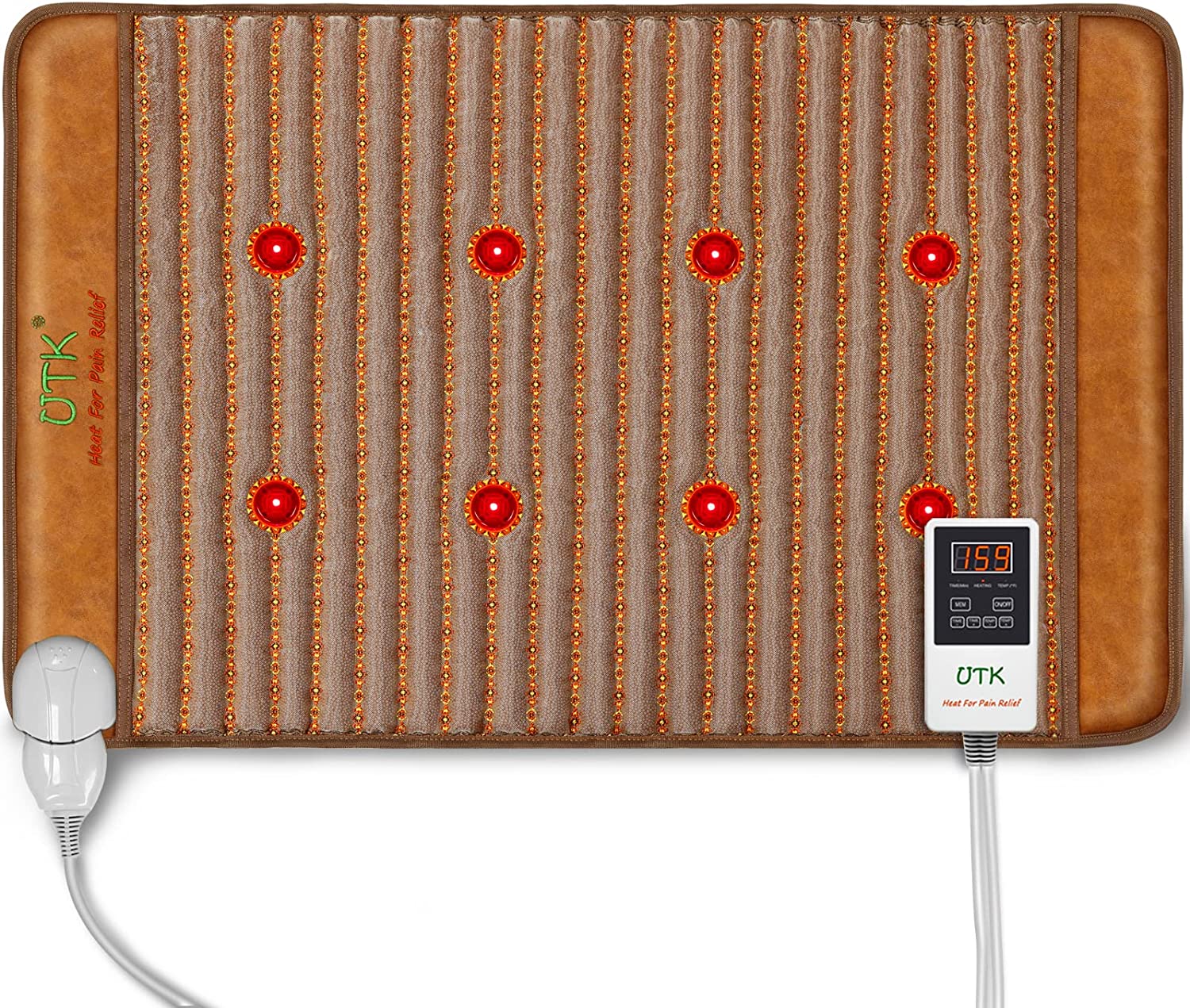 UTK far Infrared Heating Pads for Back Pain Relief, Heat Pad Wit UTK