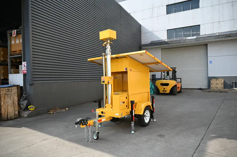 Portable Surveillance Camera Tower with CCTV Mounting Box and PoE Switch Biglux Portable Surve... 4