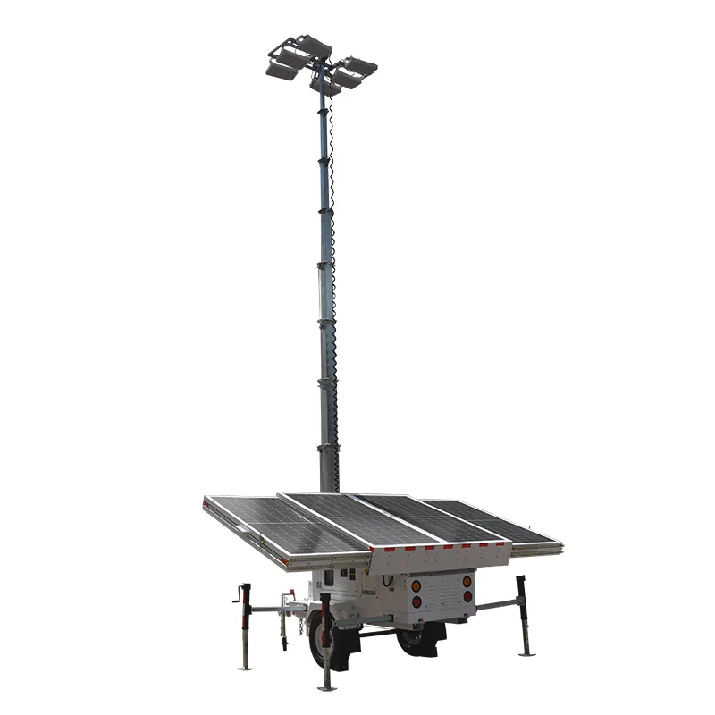 90° Electric 19.2 Hours 8.8 Hours 95% Efficiency Mobile Light Tower BIGLUX 4