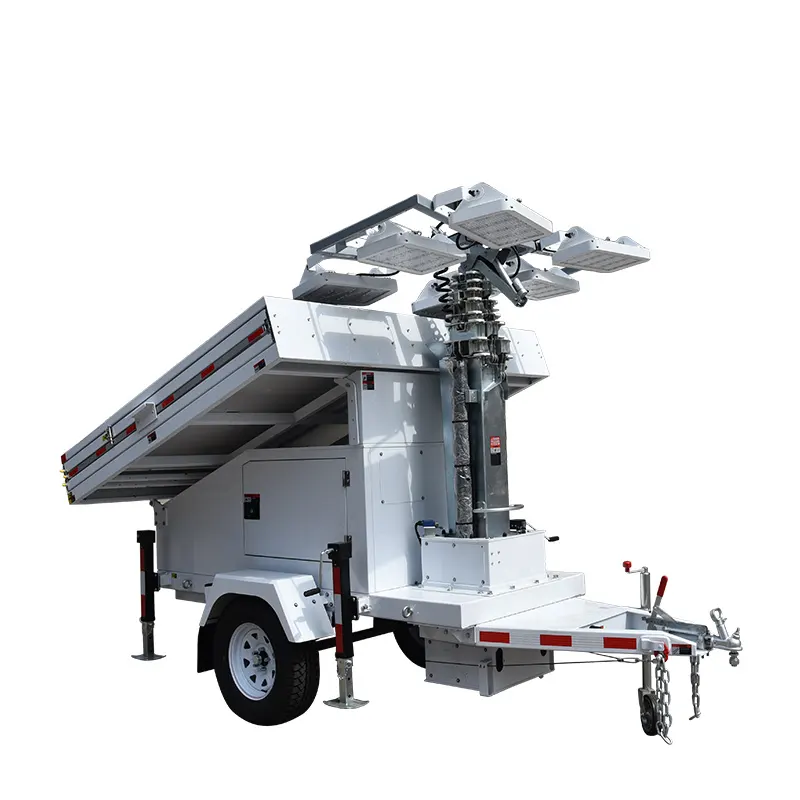 90° Electric 19.2 Hours 8.8 Hours 95% Efficiency Mobile Light Tower BIGLUX 5