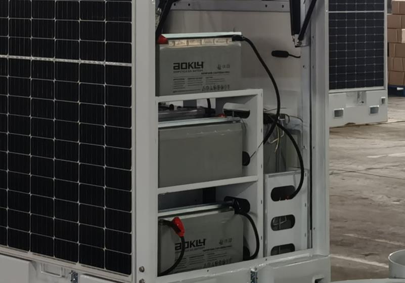 Cube Solar Mobile CCTV Tower עם PTZ ומצלמת Bullet 5