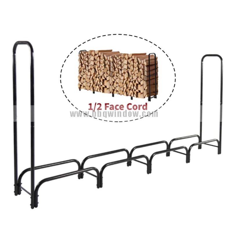 FR012 Metal Frame 3 Set Firewood Rack Log Holder Firm Base Hidden Screws 4