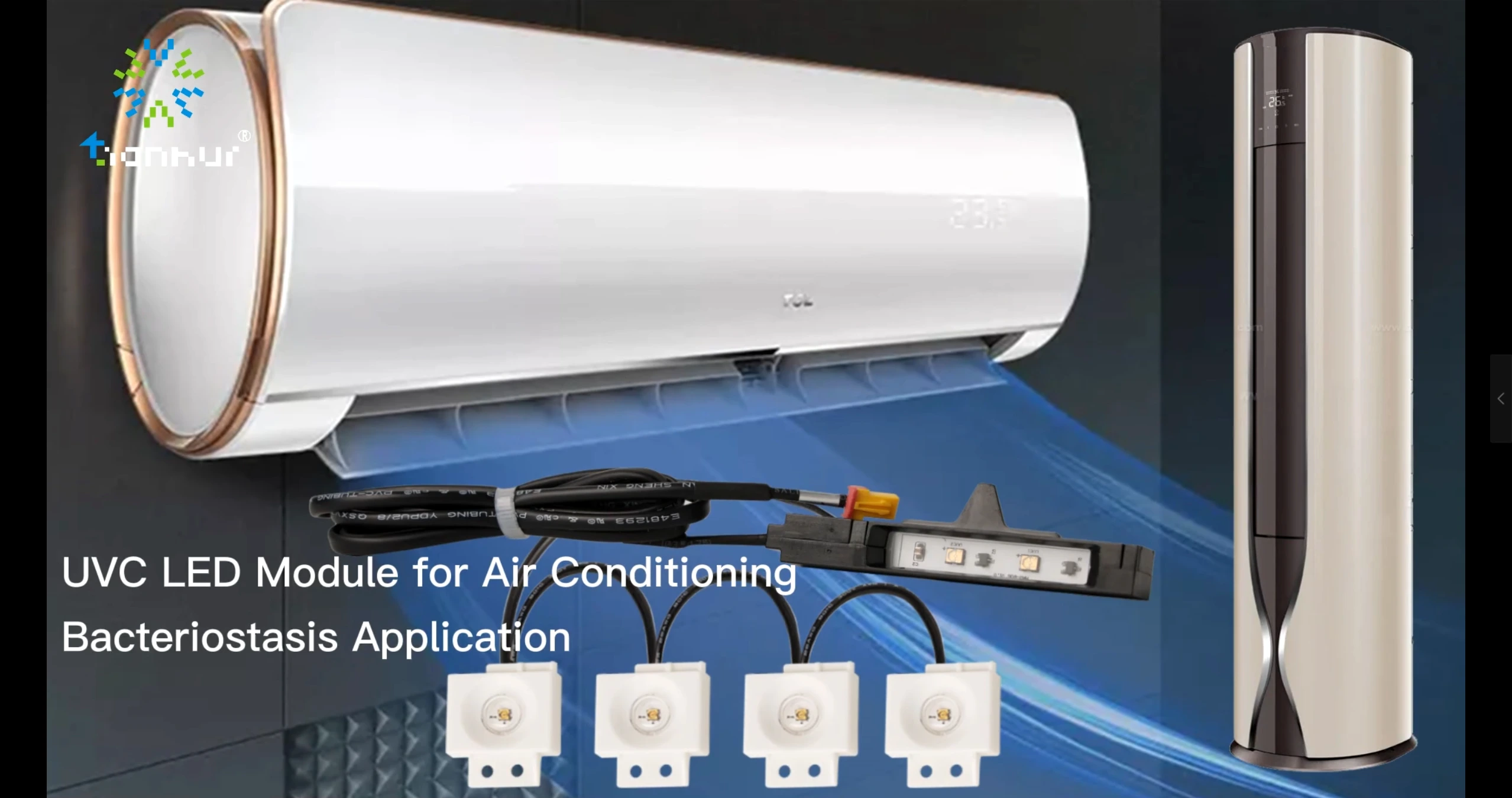 TH-UVC-T01 Static 270nm 280nm UVC LED Module Don kwandishan Bacteriostatic na ciki 1