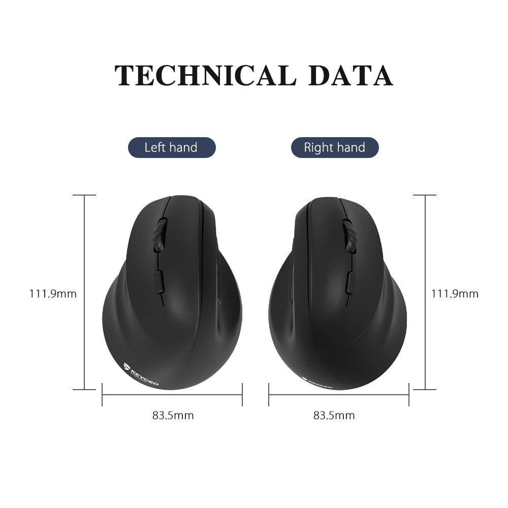 KY-ML620WR ergonomic left hand vertical mouse 2