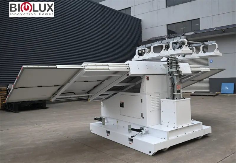 95% High Efficiency MPPT 6*200W Led Light Mobile Lighting Tower Manufacturers BIGLUX 5
