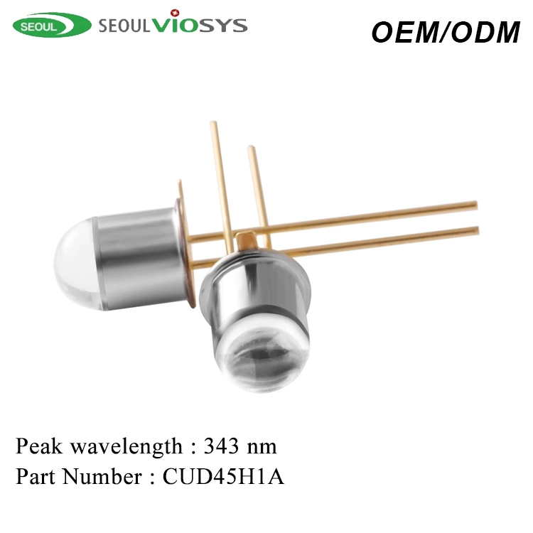 Seoul Viosys CUD45H1A UV Light Diode 340nm 343nm 346nm UV Led Kanggo Tes Medis Analisis Darah 1