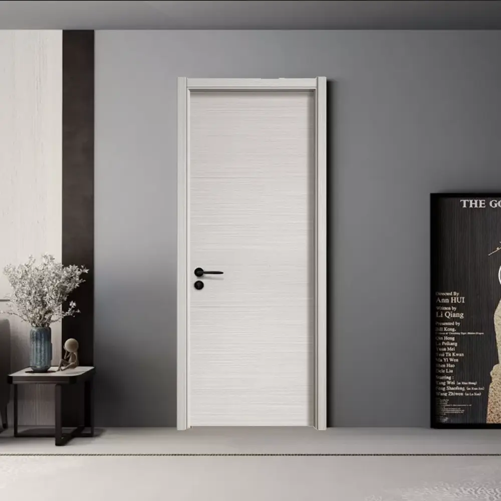 Paint-free/Painting Solid Wood/MDF/HDF/Plywood/Composite Door WCD10 Painting Single Solid Wood... 3