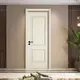 Solid Wood/MDF/HDF/Plywood/Composite Door White 6 Panel Solid Wood Door Swing Zonle 3