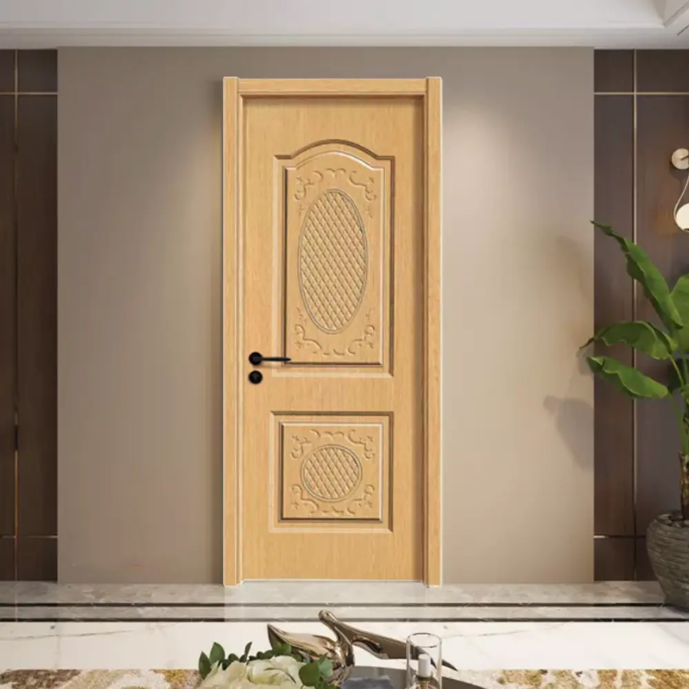 Zonle Brand China WD02 Zonle Doors Solid Wood/MDF/HDF/Plywood/Composite Door 3 Panel Composite... 3