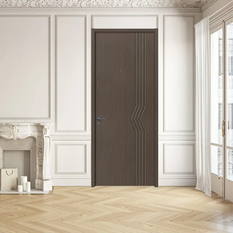 WPC/Solid Wood/Hollow Core Swing WD010 OEM Wpc Glass Doors Manufacturers 3