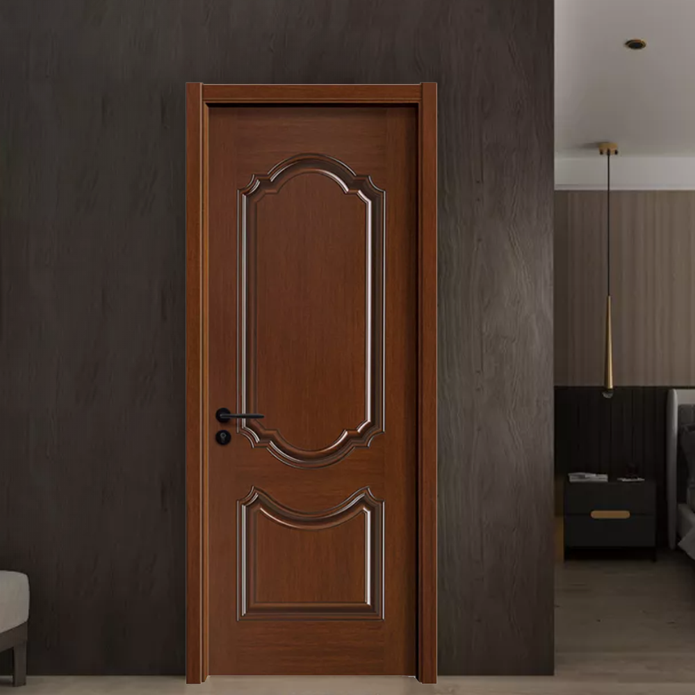 Security House Mdf Solid Wood Door Modern Design Custom Readymade Price