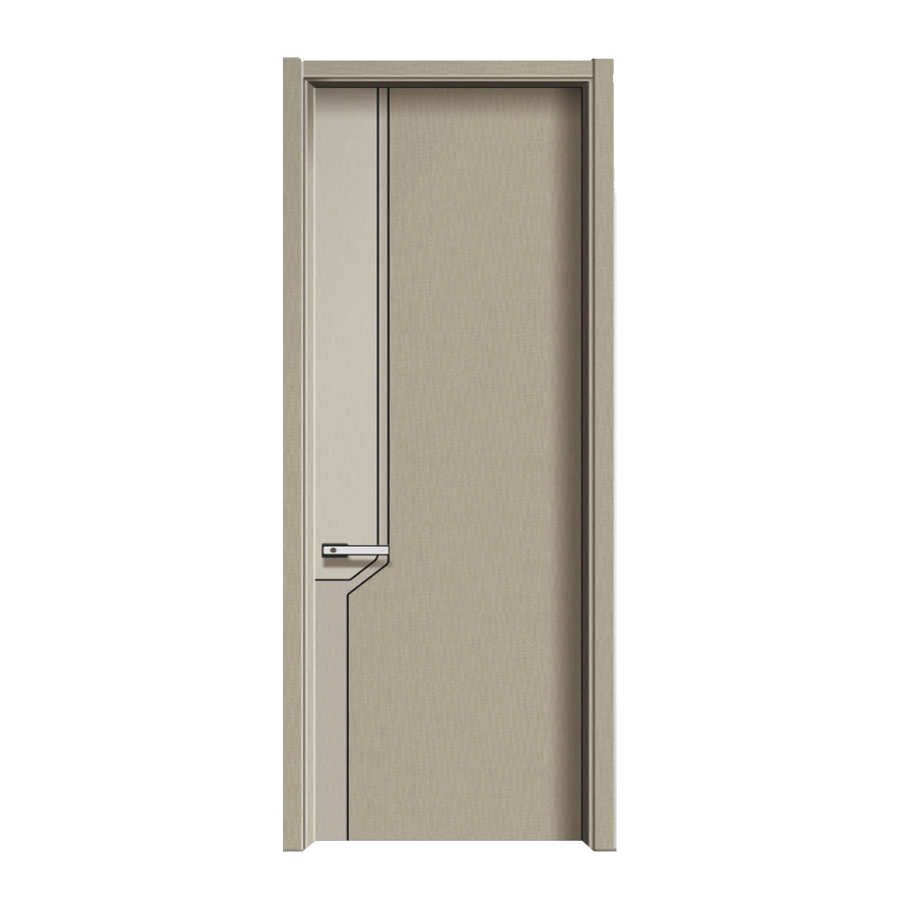 Traditional European Style Cherry Wood Interior WPC Brown Doors for Bedroom