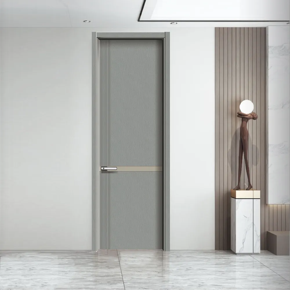 Swing Single Design Solid Wood Door Facotries Zonle Brand Company 3
