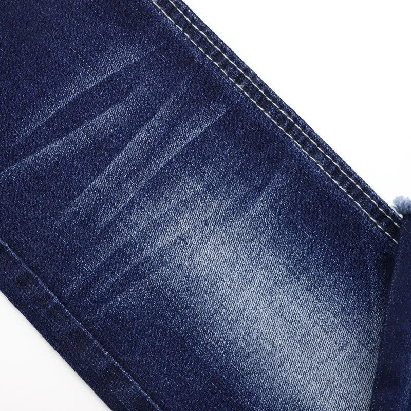 #3193 high stretch TR 3/1 twill denim fabric with slub 4