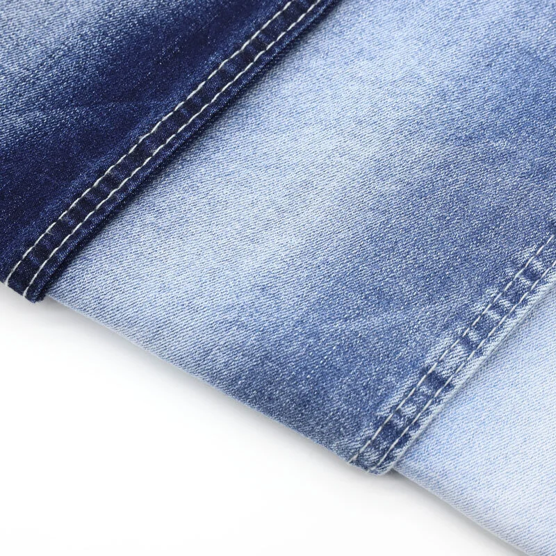 #3193 high stretch TR 3/1 twill denim fabric with slub 2