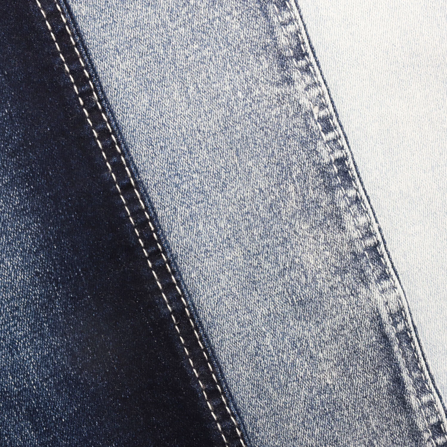 205A-3 73%Cotton  24.5%Poly  2.5%Spandex nice touching stretchable indigo twill jeans fabric 2