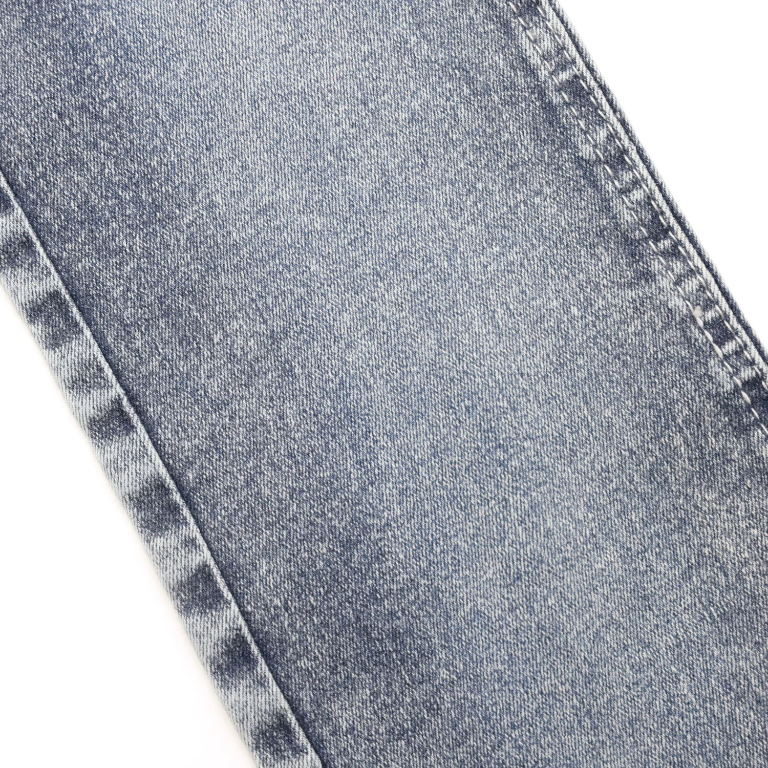 205A-3 73%Cotton  24.5%Poly  2.5%Spandex nice touching stretchable indigo twill jeans fabric 5