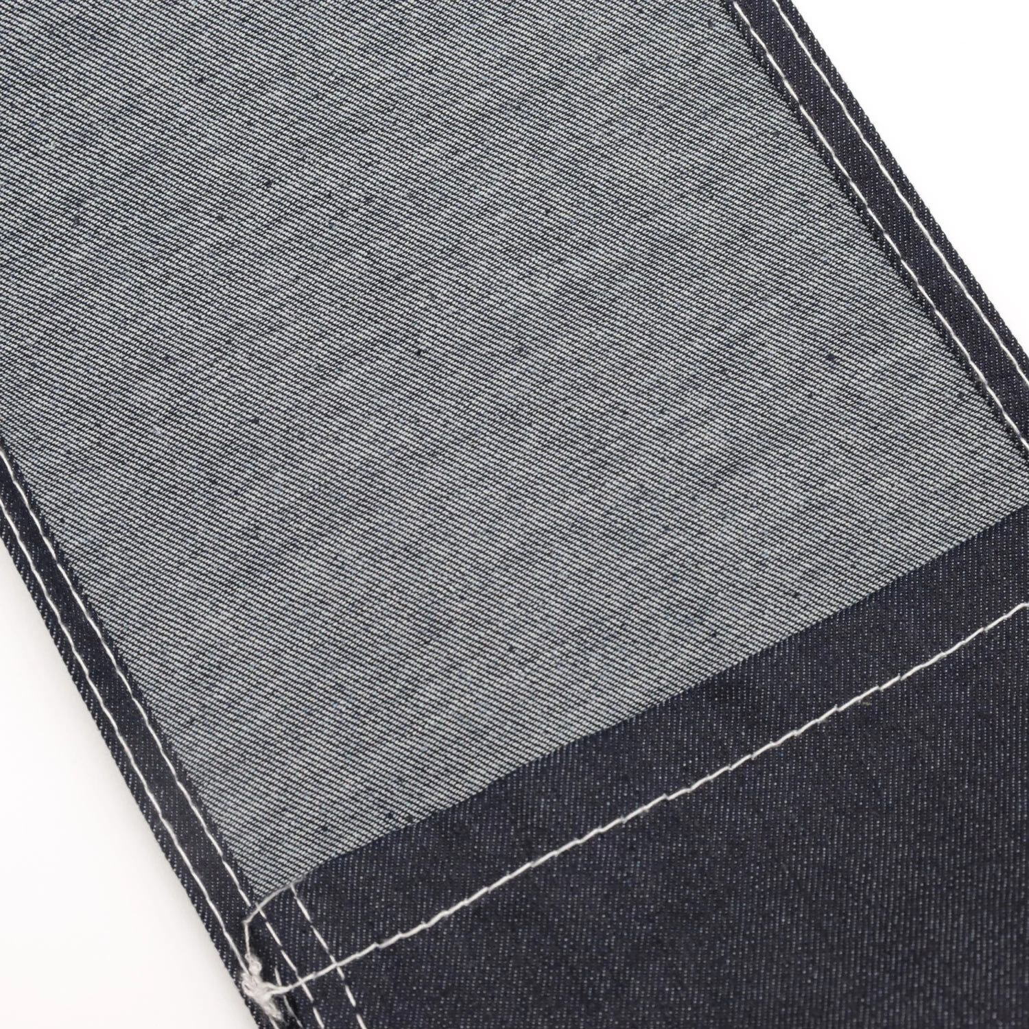205A-3 73%Cotton  24.5%Poly  2.5%Spandex nice touching stretchable indigo twill jeans fabric 6