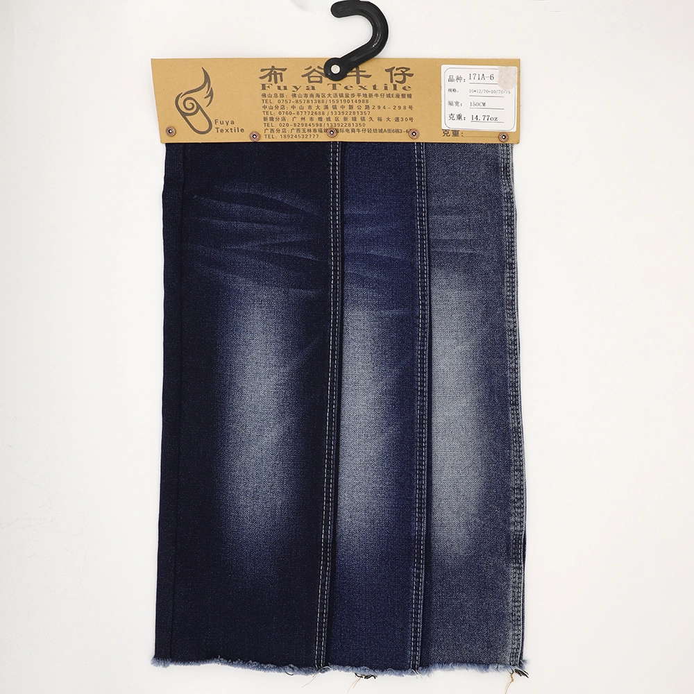 171A-6 Stretch denim fabric with brushed backside 1