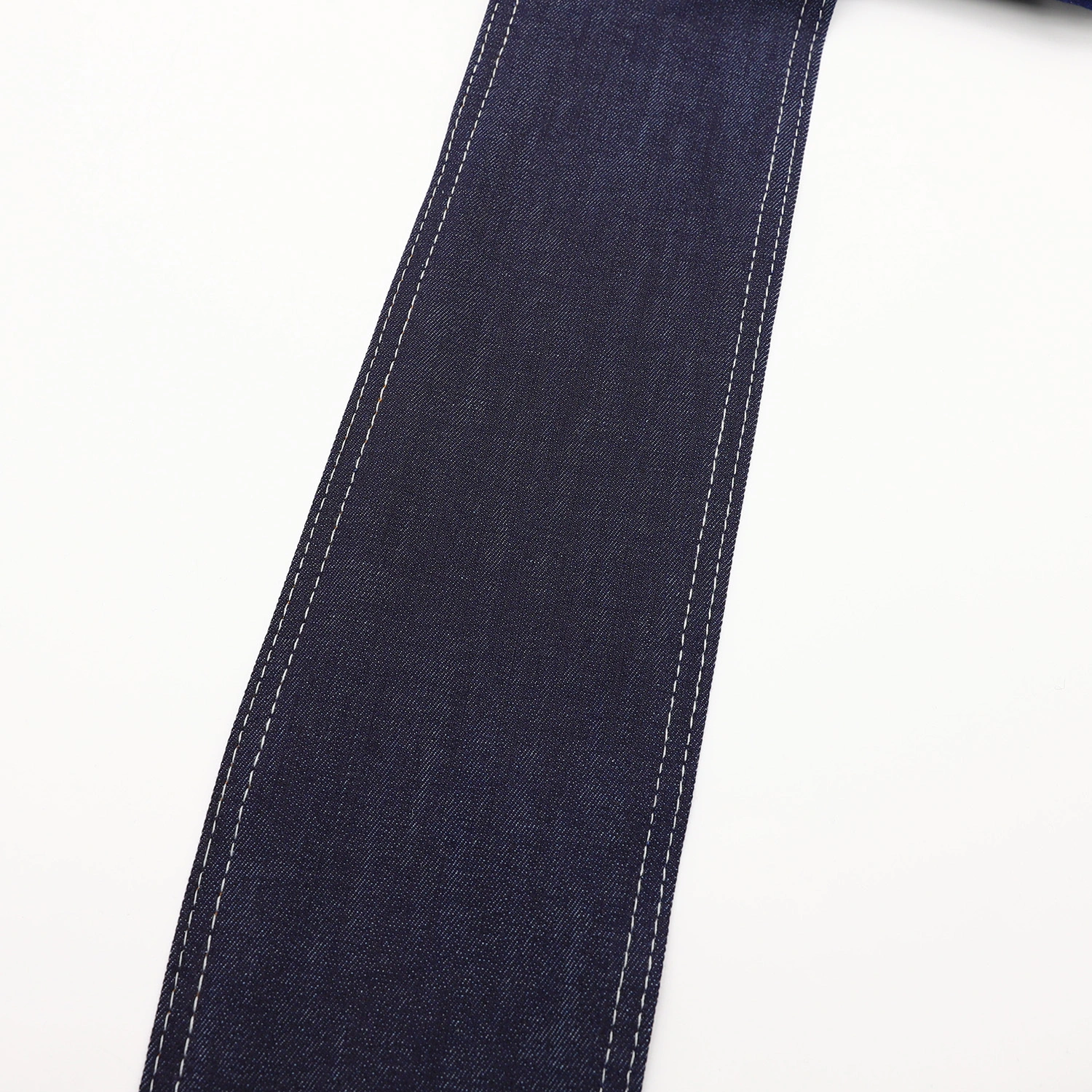 112A-2  69.5%Cotton  26%Poly  4.5%Spandex 4-way Stretch Denim Fabric with Slub 11