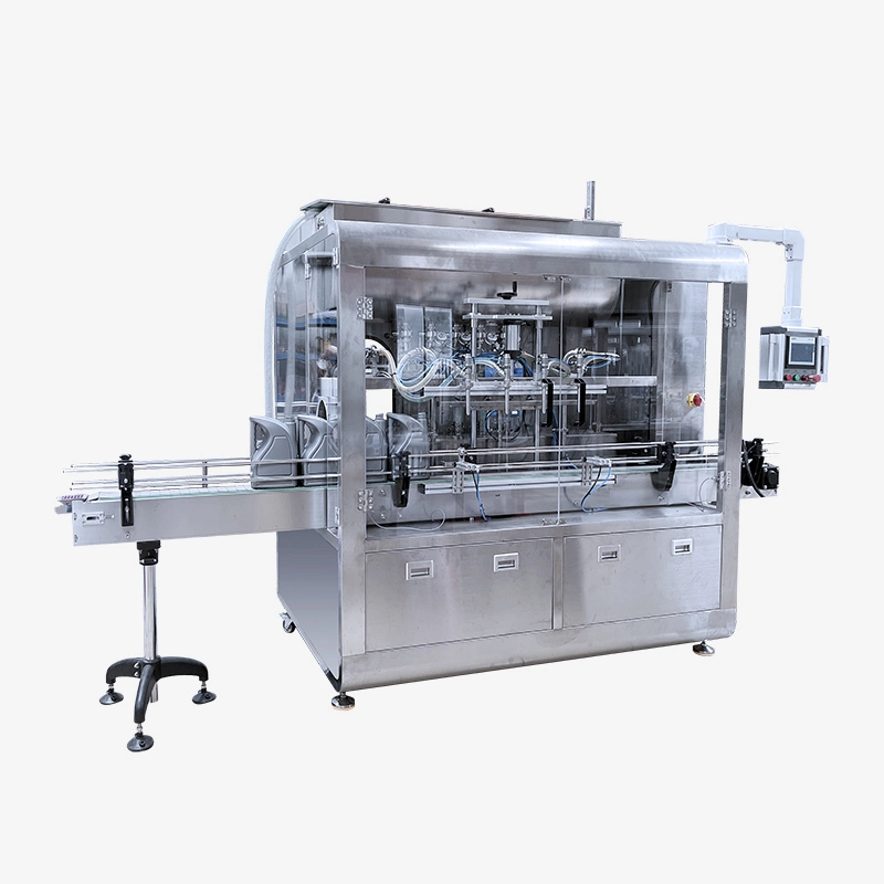 Machine de remplissage liquide automatique de pompe à engrenages à 4 buses (pour 1-4L) 2