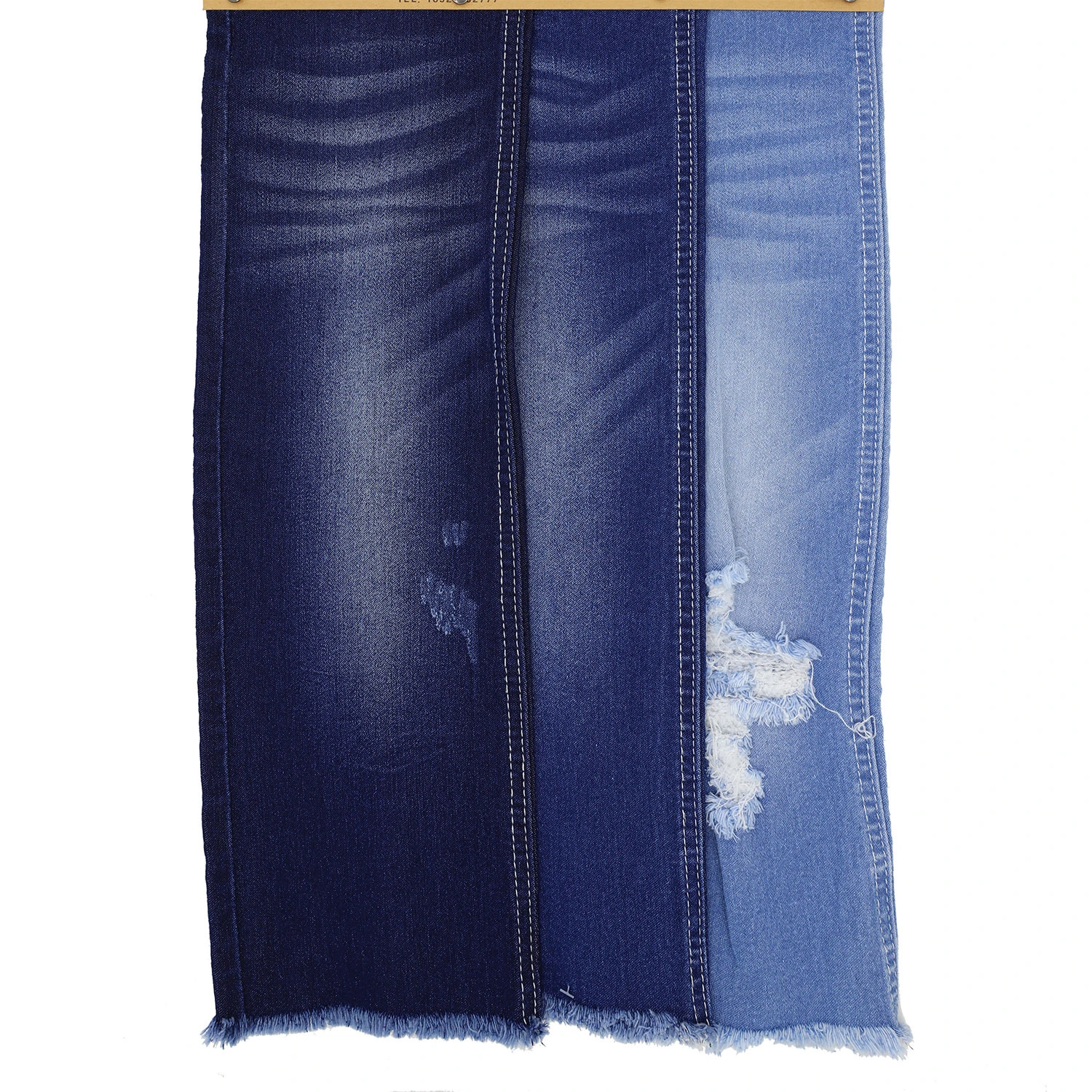 S200A-5   Satin denim fabric with stretch 77%Cotton 21.5%Poly 1.5%Spandex 4