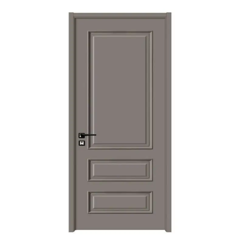 Wood Door White Frame WDS-02 Swing Wood Door White Frame Manufacture 2