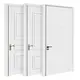 Wood Door White Frame WDS-02 Swing Wood Door White Frame Manufacture 3