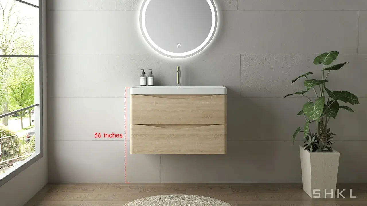 What Is Optimal Height for Your Bathroom Vanity - SHKL, image size:1280x720