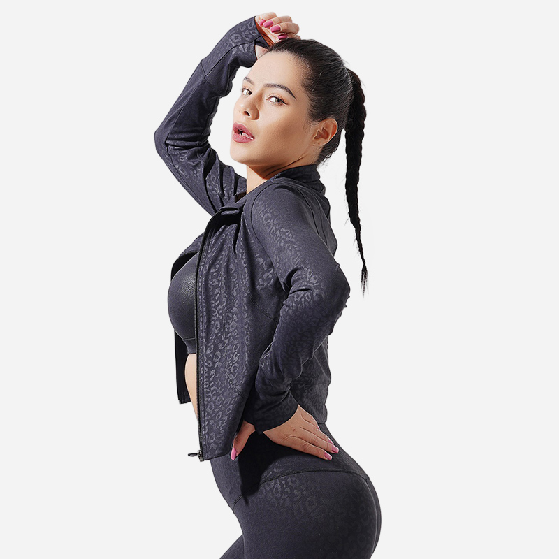 La mejor marca de la chaqueta del gimnasio de la cremallera de Practicalblack la mejor aduana del spandex/del nilón 4