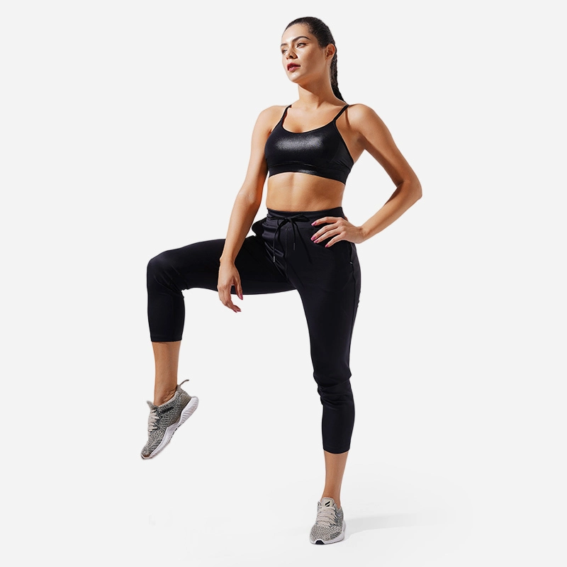 Pantalon capri confortable avec cordon de serrage à la taille - ROADSUNSHINE 1