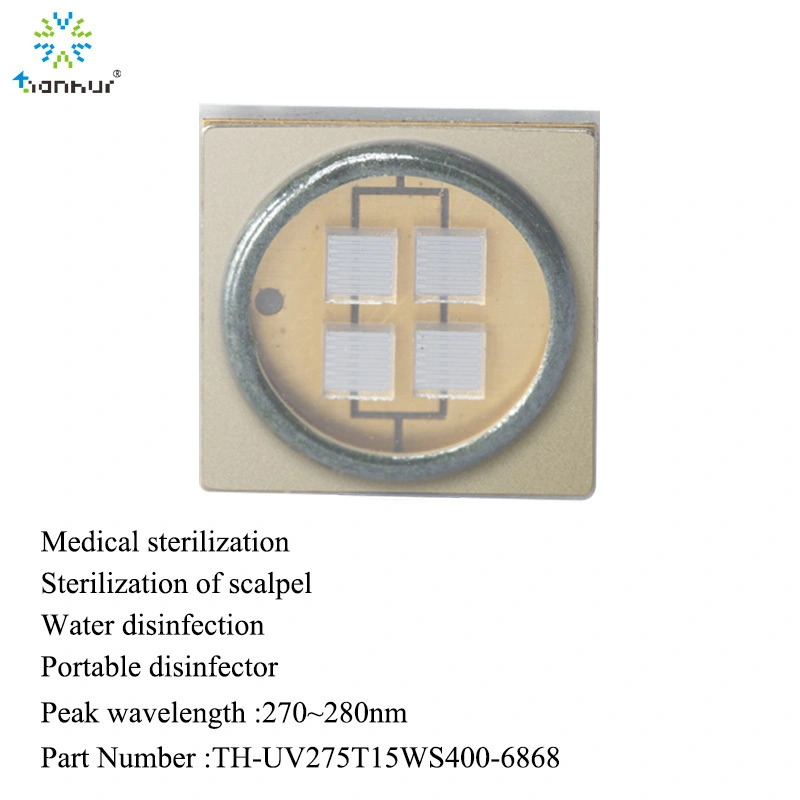 UV LED 270nm 275nm 280nm UV LED fir medizinesch Steriliséierung Steriliséierung vu Skalpell Waasser DesinfektiounPortable Desinfektor 1