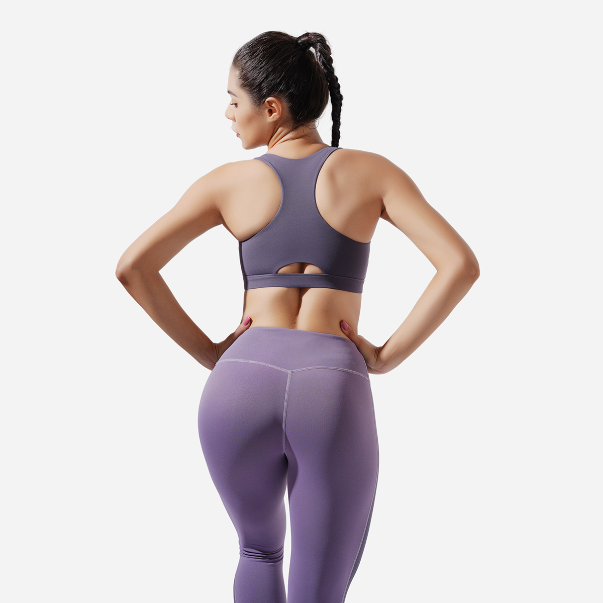 Comfortable Solid Color Capri Running Leggings - ROADSUNSHINE 2