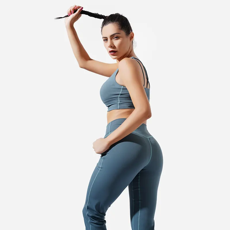 Noir Yoga Capri personnalisé Polyester/Spandexmeilleur fournisseur 2