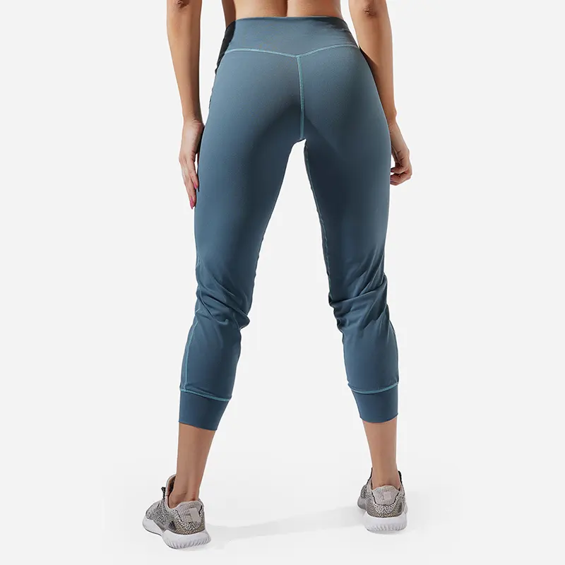 Noir Yoga Capri personnalisé Polyester/Spandexmeilleur fournisseur 4